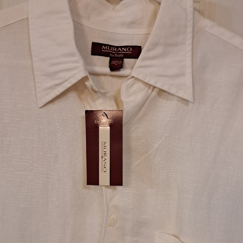 NWT Murano Cream Casual Button Down Shirt